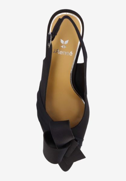 Top view of Liora BLACK SATIN