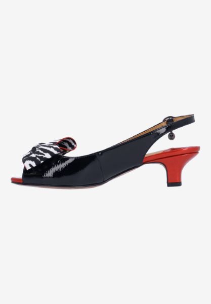 Left side view of Lirain BLACK/RED/WHITE
