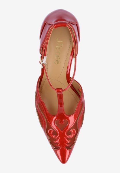 Top view of Lisha RED PATENT