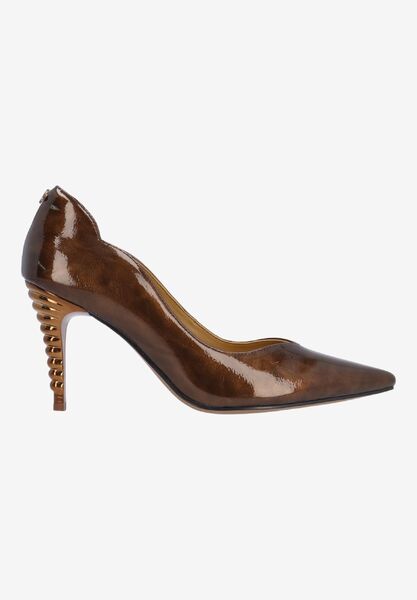 Right side view of Lunessa BRONZE PATENT