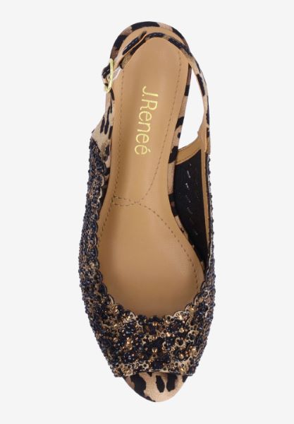 Top view of Malorie BROWN/BLACK ANIMAL PRINT//STON
