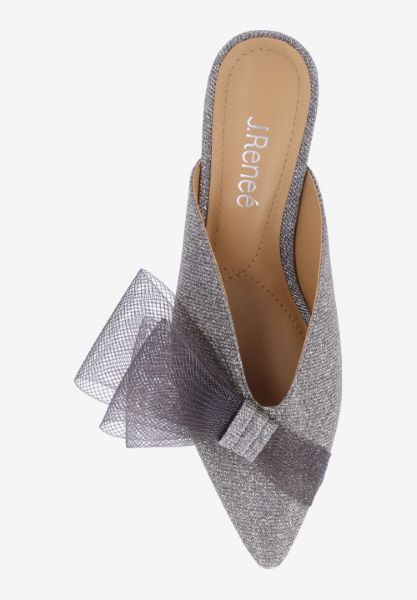 Top view of Marteena PEWTER GLITTER FABRIC