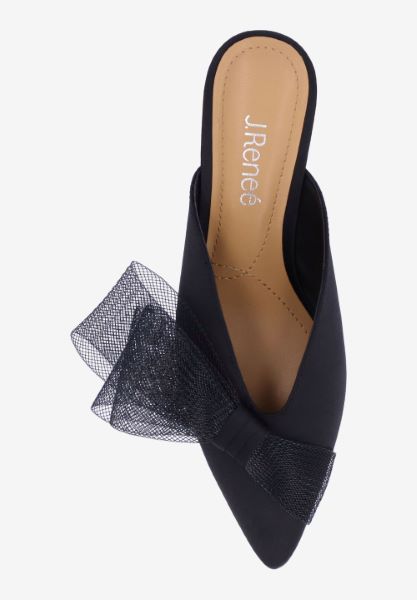 Top view of Marteena BLACK SATIN