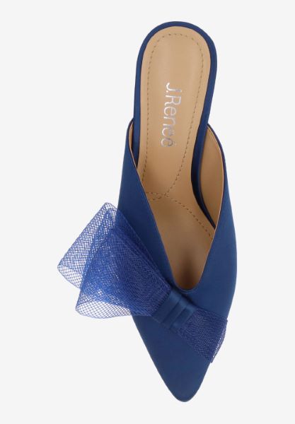 Top view of Marteena NAVY SATIN