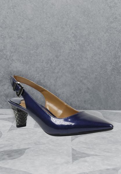 Lifestyle image of Mayetta Navy Pearlized Patent