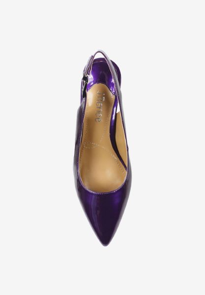 Top view of Mayetta Purple Pearlized Patent