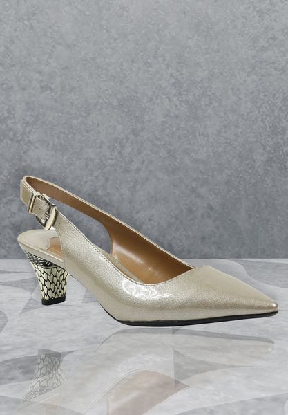 Lifestyle image of Mayetta Taupe Pearlized Patent
