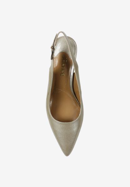 Top view of Mayetta Taupe Pearlized Patent
