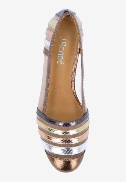 Top view of Melodee METALLIC MULTI SNAKE PRINT/MES