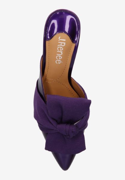 Top view of Mianna PURPLE PATENT/FAILLE