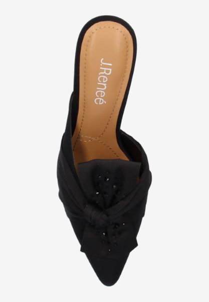 Top view of Mianna BLACK SATIN