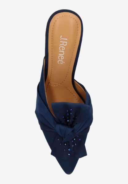 Top view of Mianna NAVY SATIN