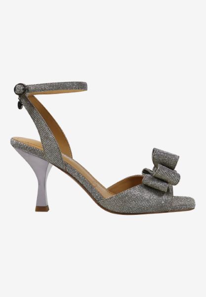 Right side view of Nishia PEWTER DANCE GLITTER