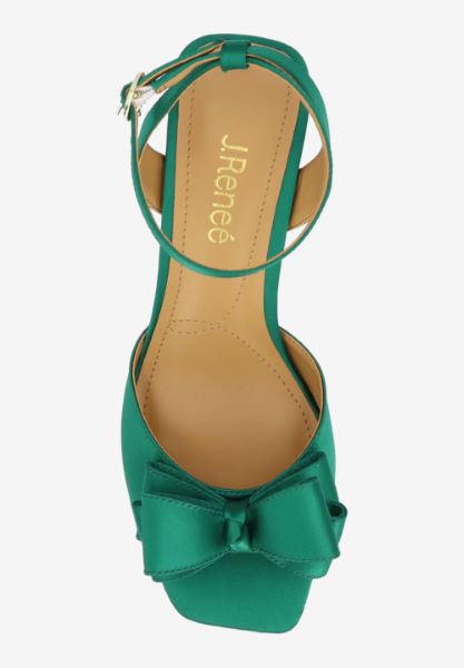 Top view of Novela EMERALD GREEN SATIN