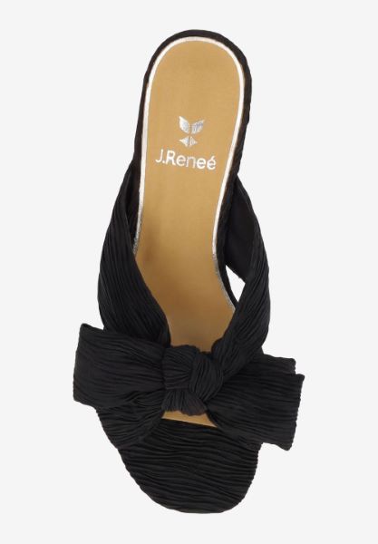 Top view of Paladino BLACK PLEATED SATIN
