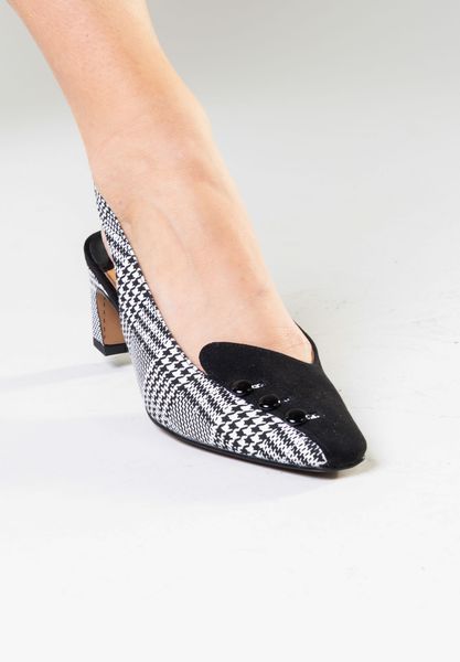 Lifestyle image of Palora BLACK/WHITE HOUNDSTOOTH/SUEDE