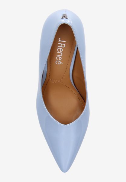 Top view of Phoebie PLACID BLUE PATENT