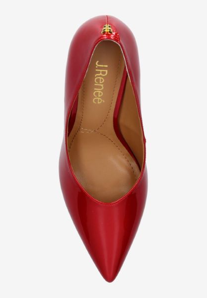 Top view of Phoebie RED PATENT