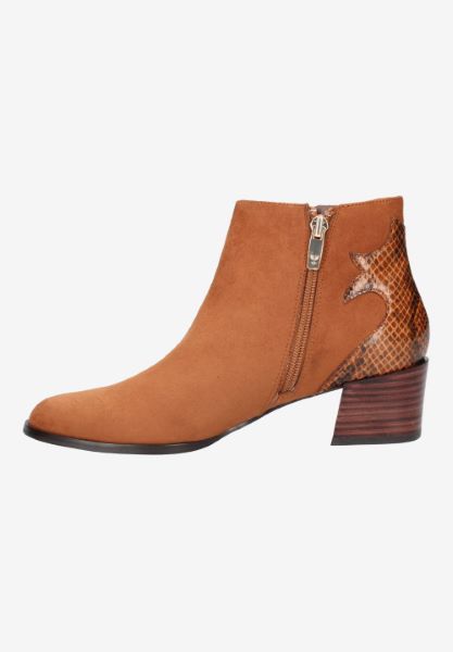 Left side view of Ramson BROWN/BROWN MULTI SUEDE
