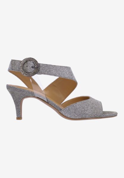 Right side view of Safira PEWTER DANCE GLITTER