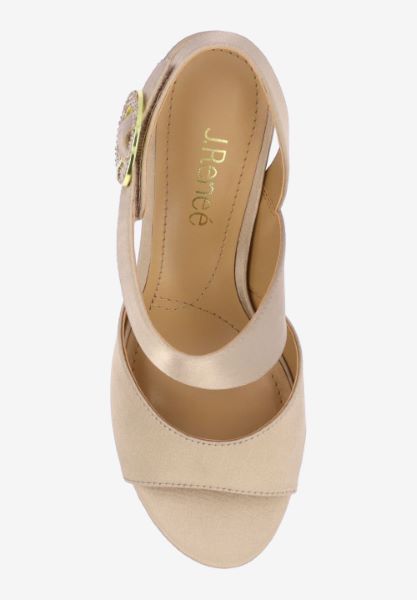 Top view of Safira BEIGE SATIN