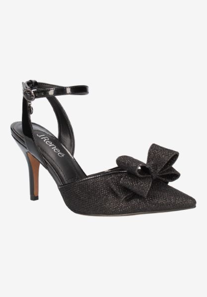 Front view of Shanaya BLACK GLITTER