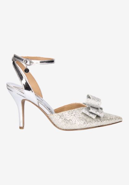 Right side view of Shanaya SILVER GLITTER