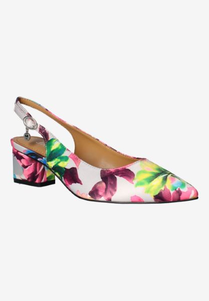 Front view of Shayanne GRAY/BLUE/PINK MULTI FLORAL