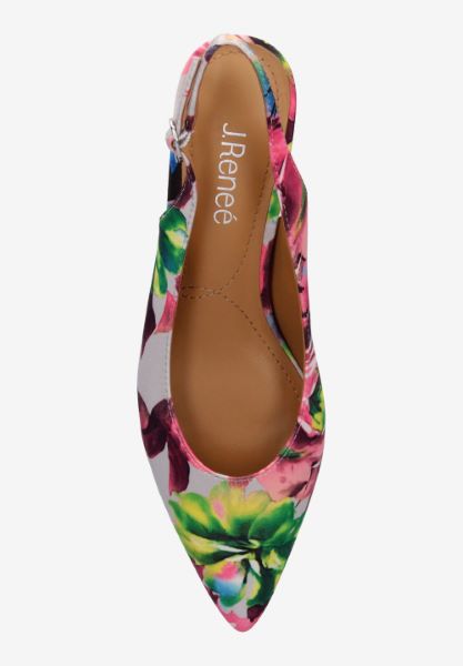 Top view of Shayanne GRAY/BLUE/PINK MULTI FLORAL