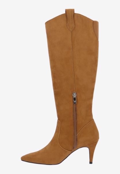 Left side view of Siera COFFEE SUEDE