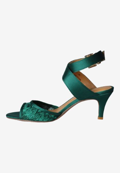 Left side view of Soncino GREEN MESH/SATIN