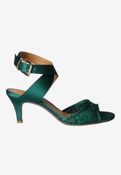 Right side view of Soncino GREEN MESH/SATIN