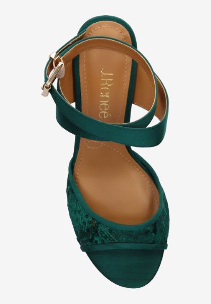 Top view of Soncino GREEN MESH/SATIN