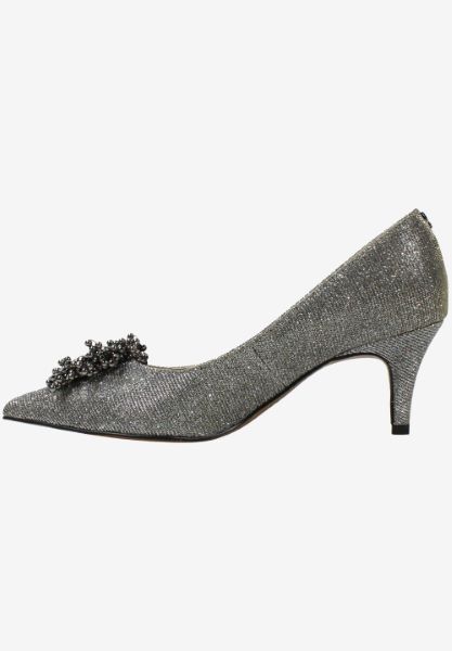 Left side view of Tacitha Pewter