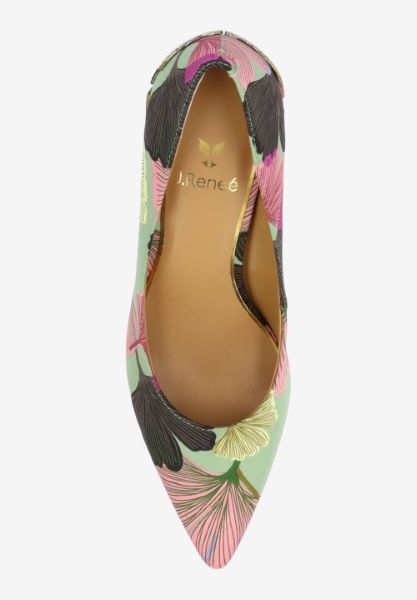 Top view of Tacy GREEN/PINK/YELLOW FLORAL MULTI