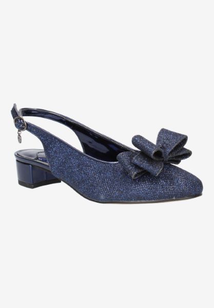 Front view of Tanay NAVY GLITTER