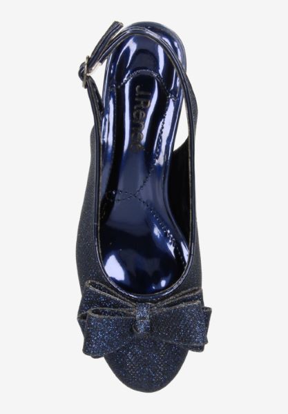 Top view of Tanay NAVY GLITTER