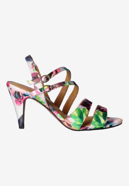 Right side view of Uliana Gray/Blue/Purple Floral Multi