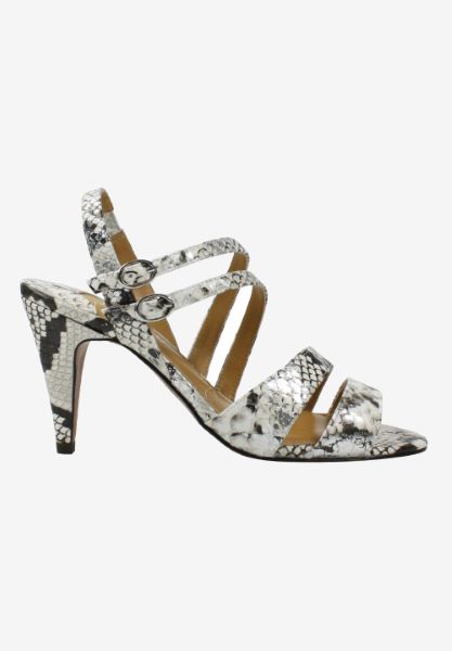 Right side view of Uliana Cream/Black/Silver