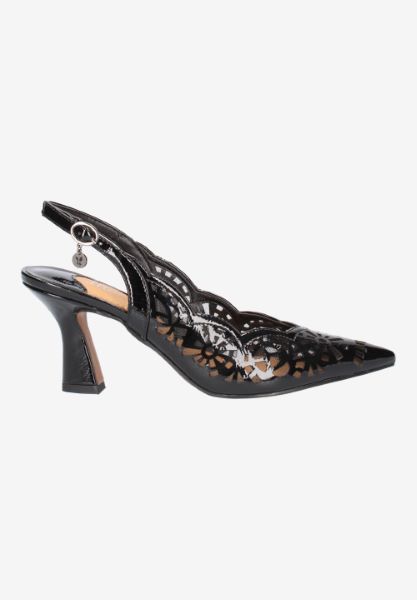 Right side view of Valerian BLACK PATENT
