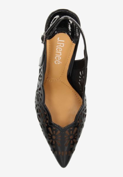 Top view of Valerian BLACK PATENT