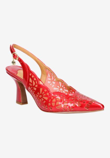 Front view of Valerian RED PATENT