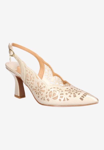 Front view of Valerian TAUPE PATENT