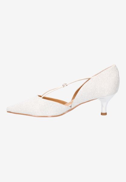 Left side view of Varshee SILVER DANCE GLITTER