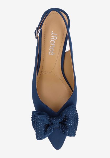 Top view of Weslee NAVY SATIN