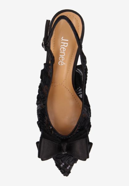 Top view of Yazmine BLACK FIESTA LACE