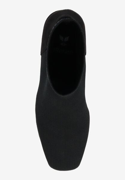 Top view of Poreli BLACK STRETCH KNIT