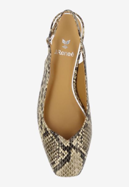 Top view of Taveta SHADOW TAUPE SNAKE PRINT