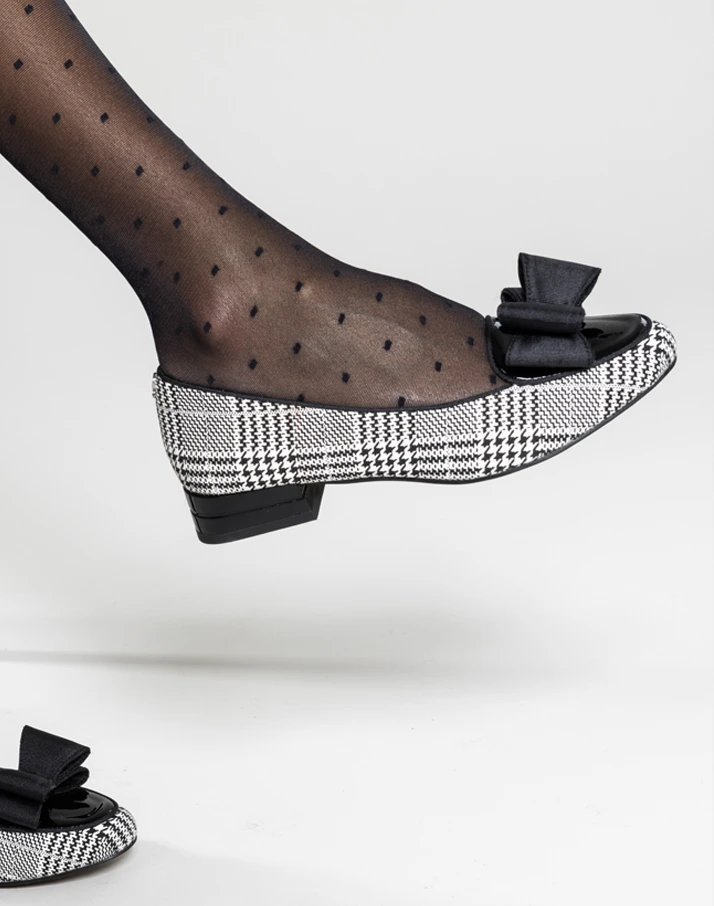shop kori bw plaid loafer