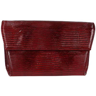 j. reneé 10334 reptile print clutch deep red reptile print convertible clutch